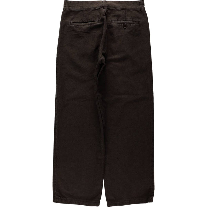 Clothes Express Linen Pants Slacks Men's W33 equivalent linen Charcoal Vintage Second Hand