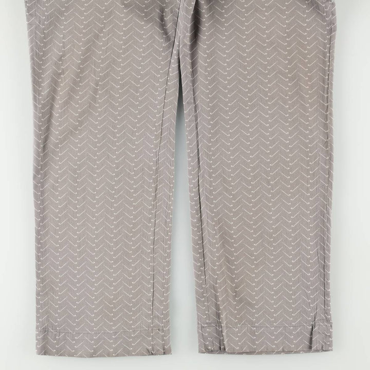 Ralph Lauren POLO RALPH LAUREN PERFORMANCE GOLF TAILORED FIT all-over print slacks pants, men's size W37 (approx.) unclear gray type Vintage Second Hand