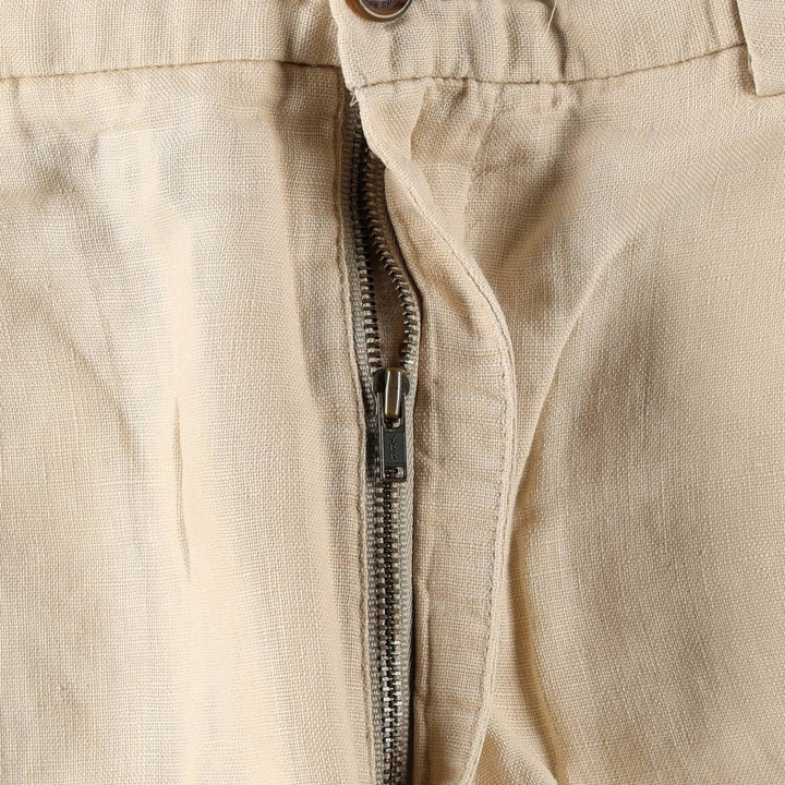 Brooks Brothers 346 Linen Pants Slacks Men's W34 equivalent linen Beige type Vintage Second Hand
