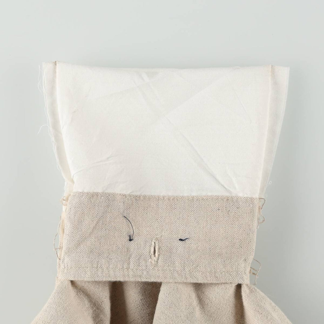 Ralph Lauren CHAPS Two-Pleat Cotton x Linen Pants, Men's Size W37 (approx.) linen unbleached Vintage Second Hand