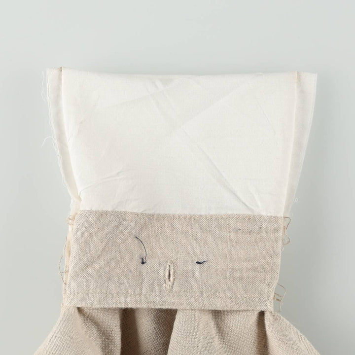 Ralph Lauren CHAPS Two-Pleat Cotton x Linen Pants, Men's Size W37 (approx.) linen unbleached Vintage Second Hand