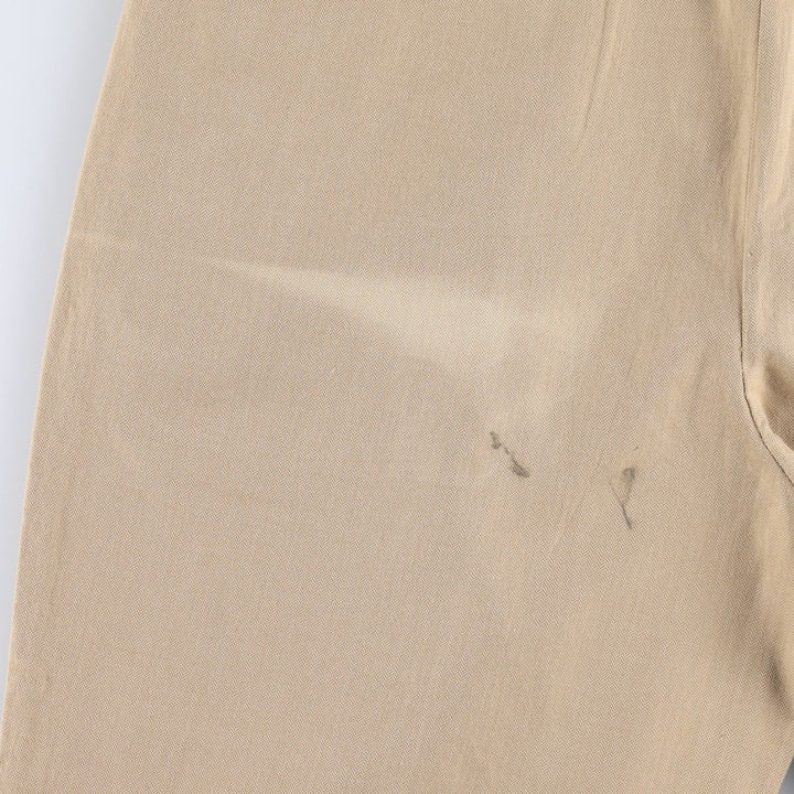 Ralph Lauren POLO by Ralph Lauren two-pleat slacks, men's size W37 (approx.) cotton Beige type Vintage Second Hand