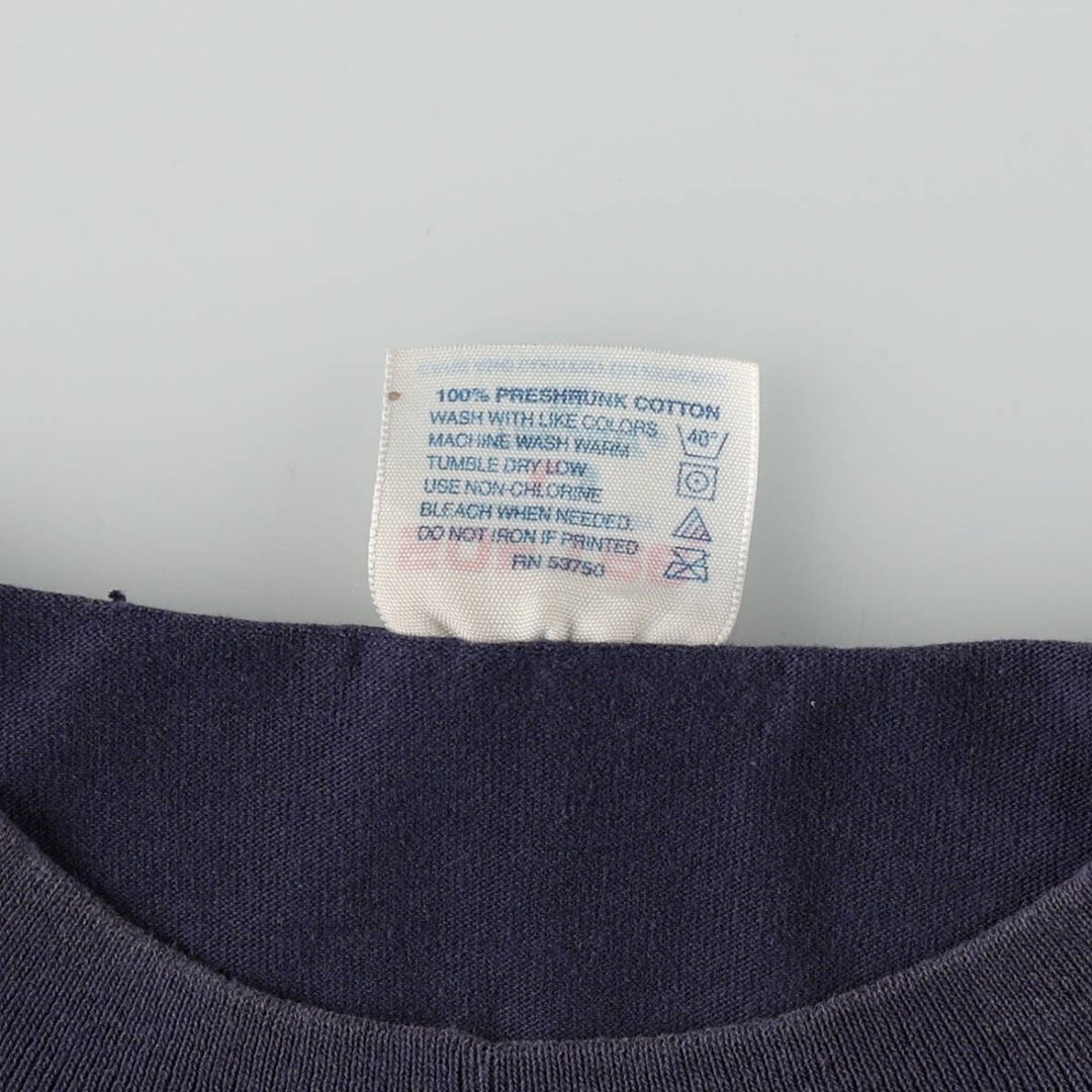 90'S Tee Jays SOF TEE Mr. Bubble Advertising T-Shirt Made in USA Men's XL equivalent Vintage cotton navy blue type Vintage Second Hand