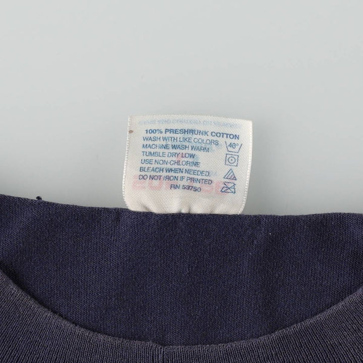 90'S Tee Jays SOF TEE Mr. Bubble Advertising T-Shirt Made in USA Men's XL equivalent Vintage cotton navy blue type Vintage Second Hand