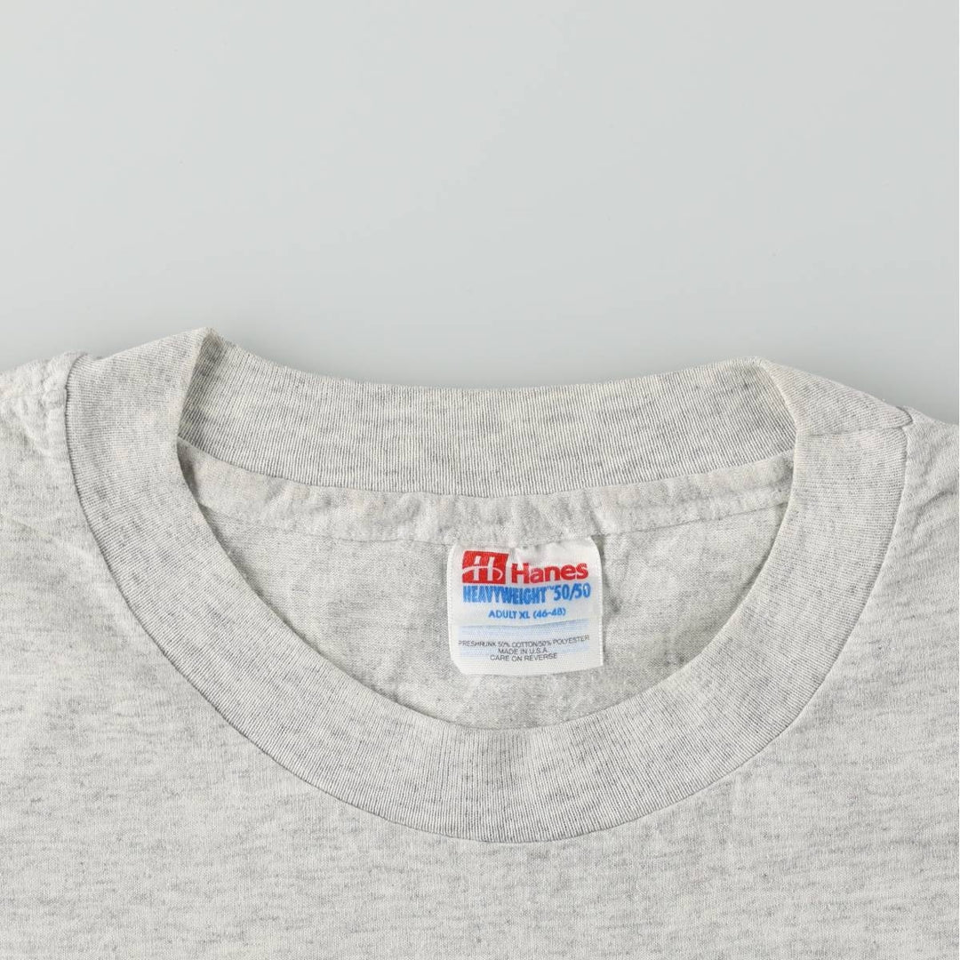 90's Hanes Heavyweight 50 cotton gray type Vintage Second Hand