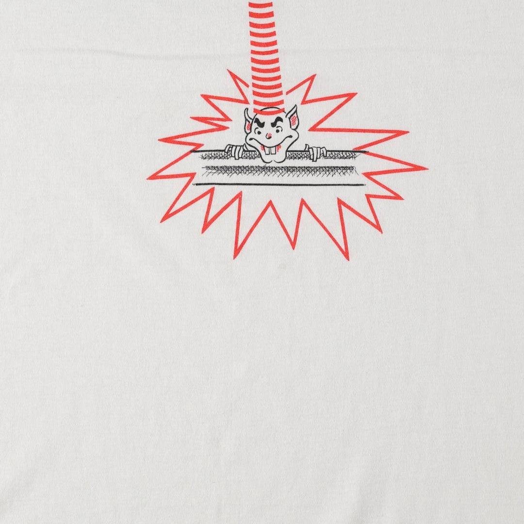 80s-90'S Center Star AMPROBE Advertising T-Shirt, Made in USA, Men's XL equivalent, Vintage polyester white type Vintage Second Hand