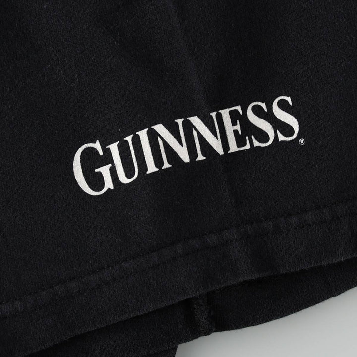90s-00'S Fruit of the Loom Screen Stars GUNNESS advertising T-shirt, men's size L (approx.) cotton black type Vintage Second Hand