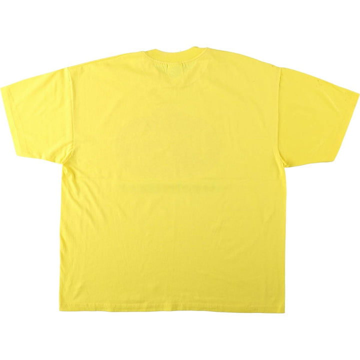 90's Hanes Heavyweight 50 cotton yellow type Vintage Second Hand