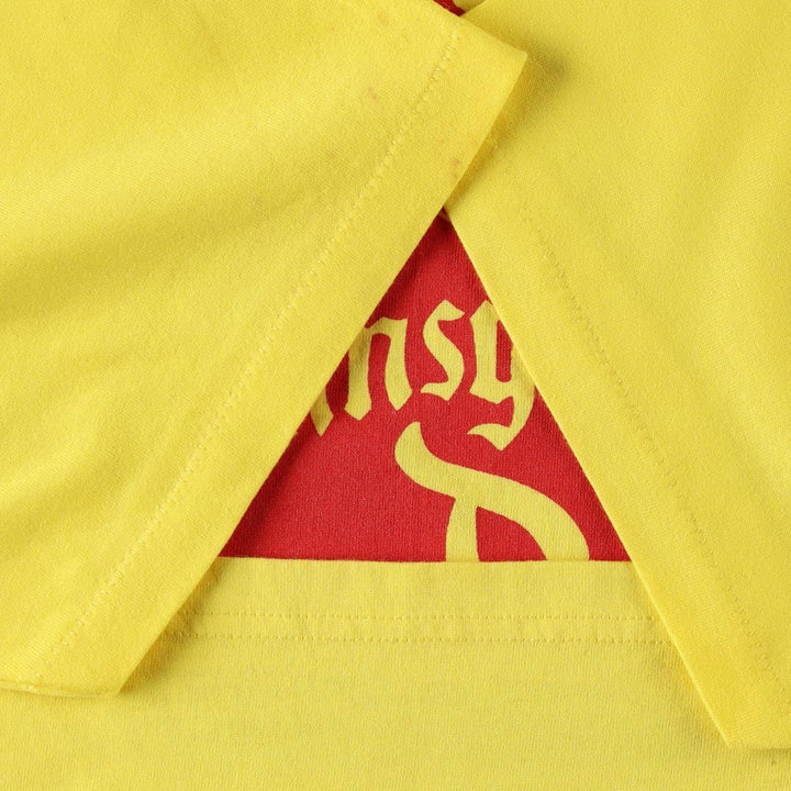 90's Hanes Heavyweight 50 cotton yellow type Vintage Second Hand