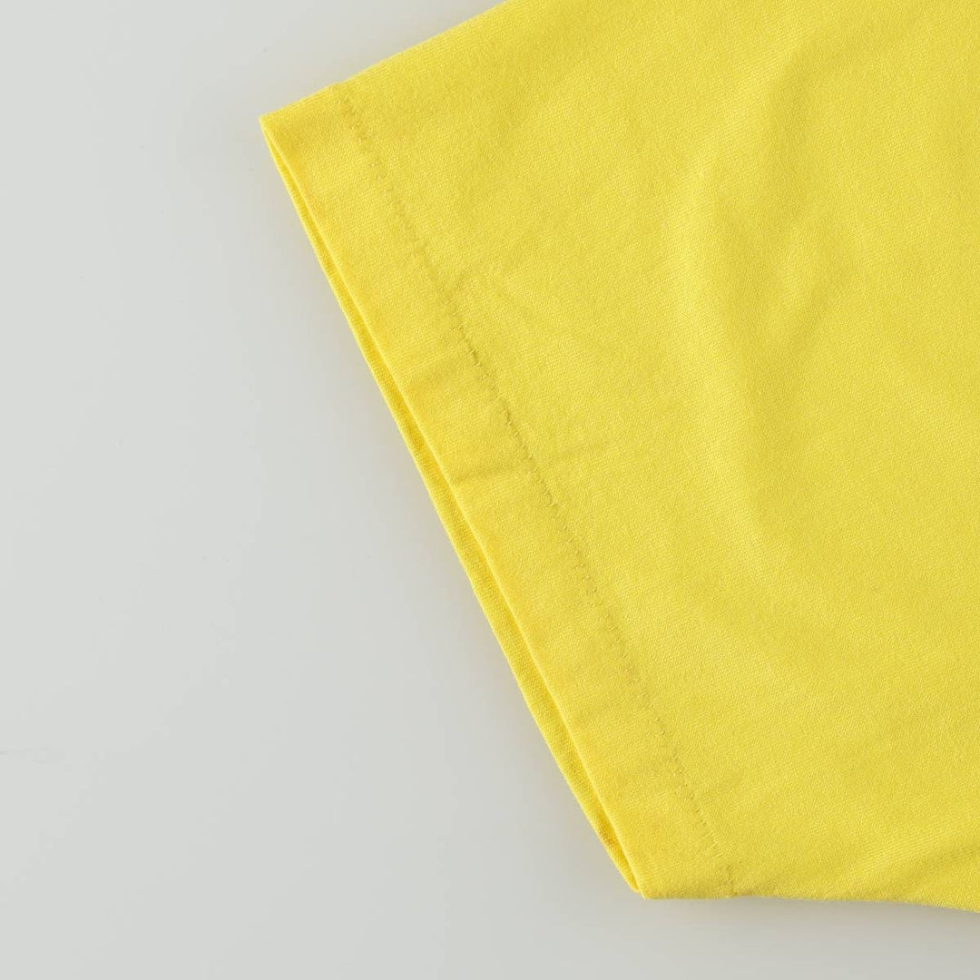 90's Hanes Heavyweight 50 cotton yellow type Vintage Second Hand