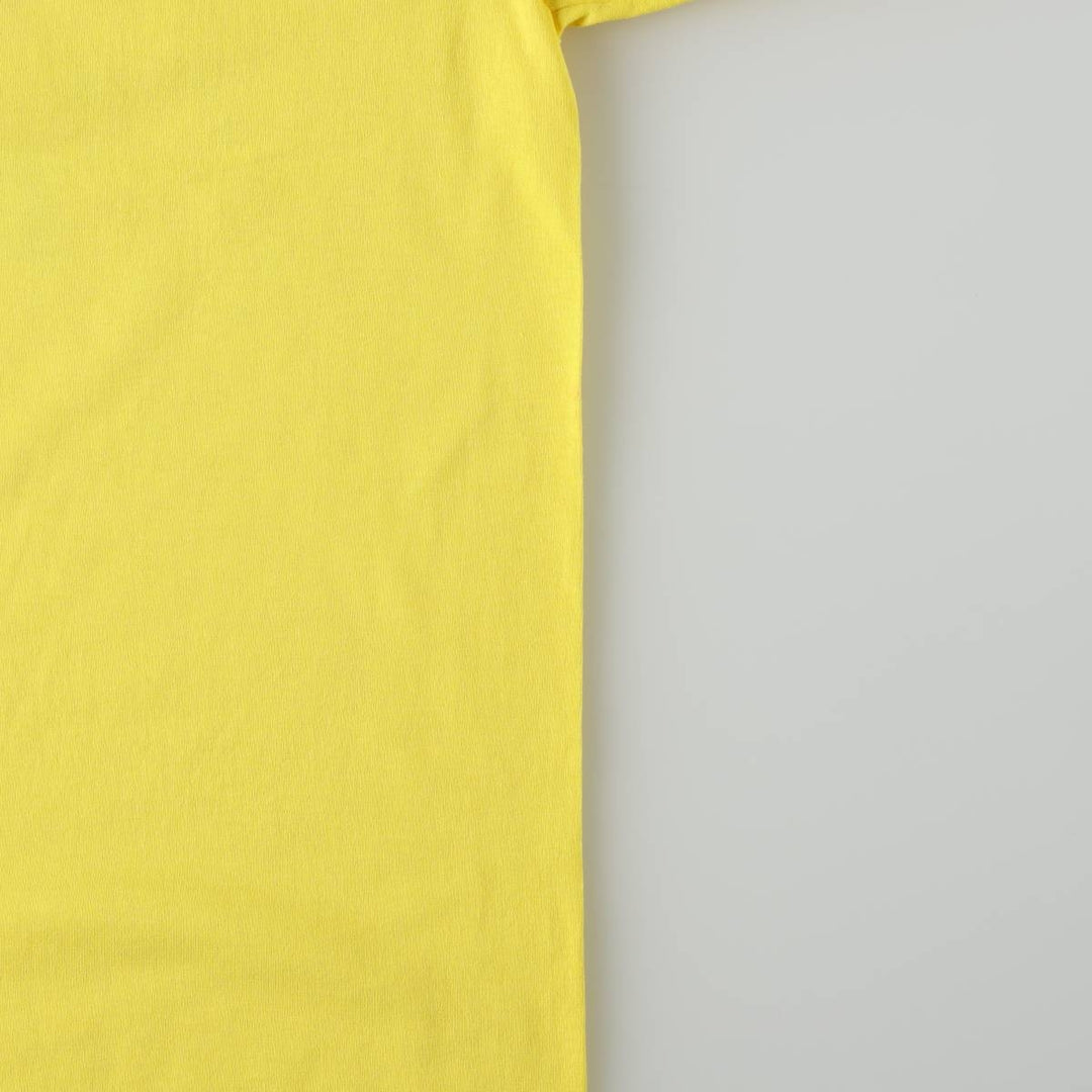 90's Hanes Heavyweight 50 cotton yellow type Vintage Second Hand