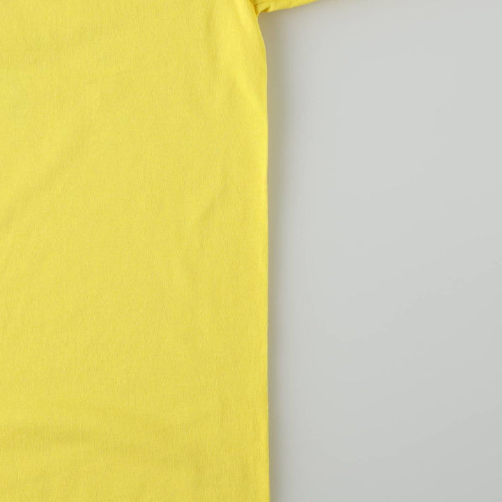 90's Hanes Heavyweight 50 cotton yellow type Vintage Second Hand