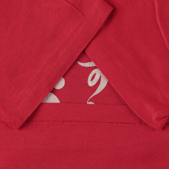 80s-90'S ONEITA Hiragana Advertising T-Shirt, Made in USA, Men's Size M (Equivalent), Vintage polyester red type Vintage Second Hand