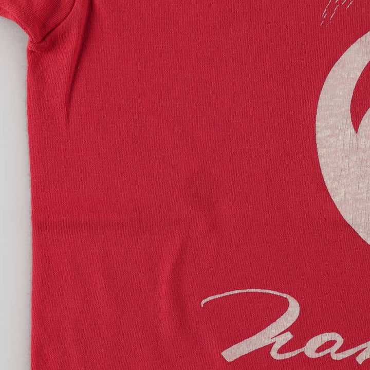 80s-90'S ONEITA Hiragana Advertising T-Shirt, Made in USA, Men's Size M (Equivalent), Vintage polyester red type Vintage Second Hand