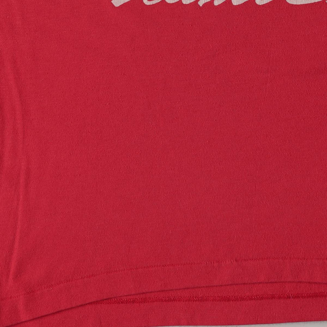 80s-90'S ONEITA Hiragana Advertising T-Shirt, Made in USA, Men's Size M (Equivalent), Vintage polyester red type Vintage Second Hand