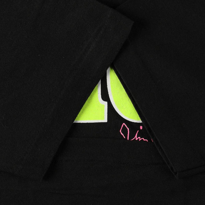 90'S Fruit of the Loom WMVP Advertising T-Shirt, Made in USA, Men's XL equivalent, Vintage cotton black type Vintage Second Hand