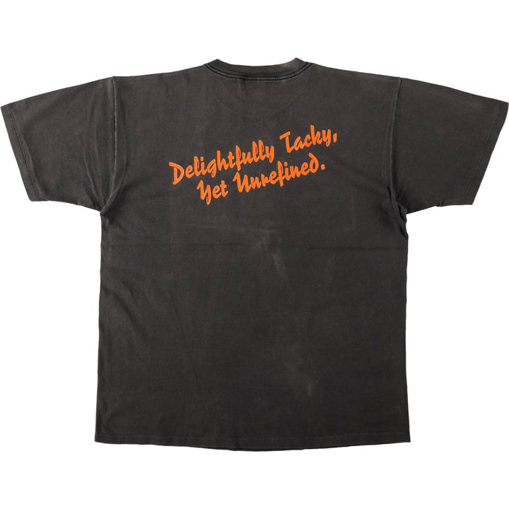 90'S ONEITA PowerPro HOOTERS Advertising T-Shirt, Men's XL equivalent, Vintage cotton black type Vintage Second Hand