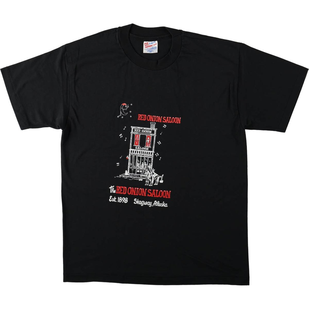 90'S Hanes HEAVYWEIGHT 50 cotton black type Vintage Second Hand