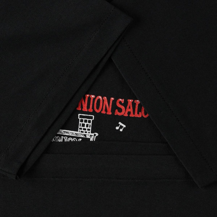 90'S Hanes HEAVYWEIGHT 50 cotton black type Vintage Second Hand
