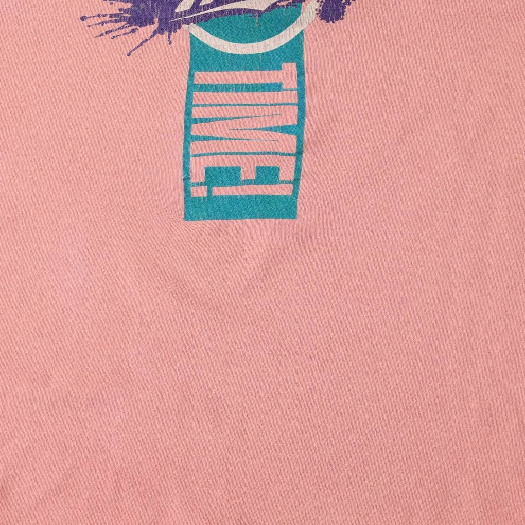 ~90'S Holoubek Miller Print Advertising T-Shirt, Made in USA, Men's XL equivalent, Vintage cotton pink type Vintage Second Hand