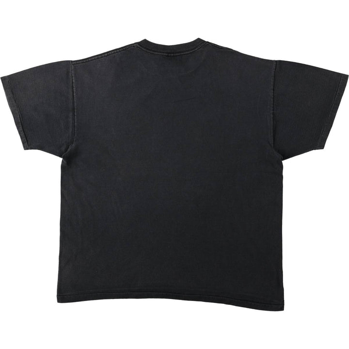90'S Delta parody print T-shirt, men's size L equivalent, vintage. cotton black type Vintage Second Hand
