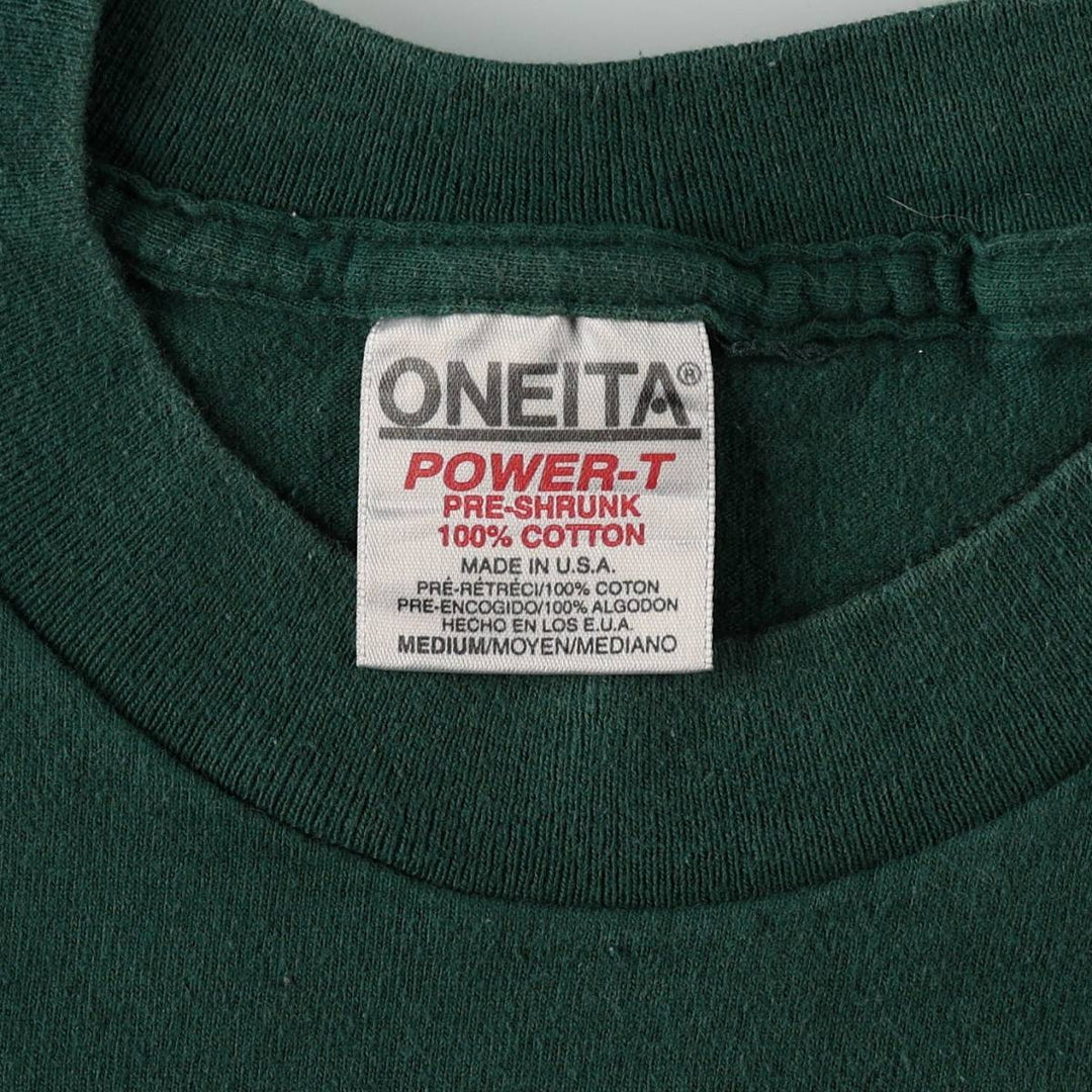 90'S ONEITA Trader Joe's Hibiscus Pattern Advertising T-Shirt, Made in USA, Men's Size M (Equivalent), Vintage cotton Green type dark green Vintage Second Hand
