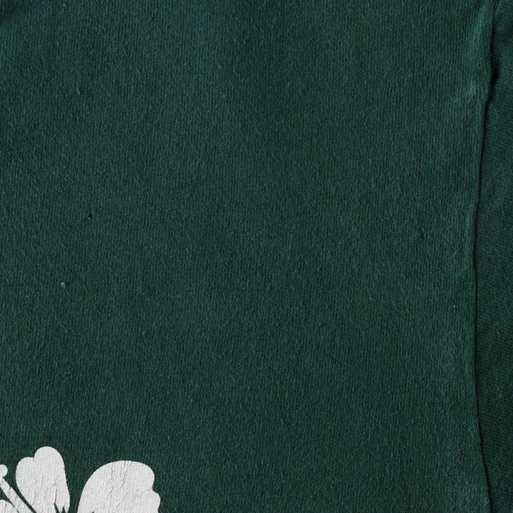 90'S ONEITA Trader Joe's Hibiscus Pattern Advertising T-Shirt, Made in USA, Men's Size M (Equivalent), Vintage cotton Green type dark green Vintage Second Hand