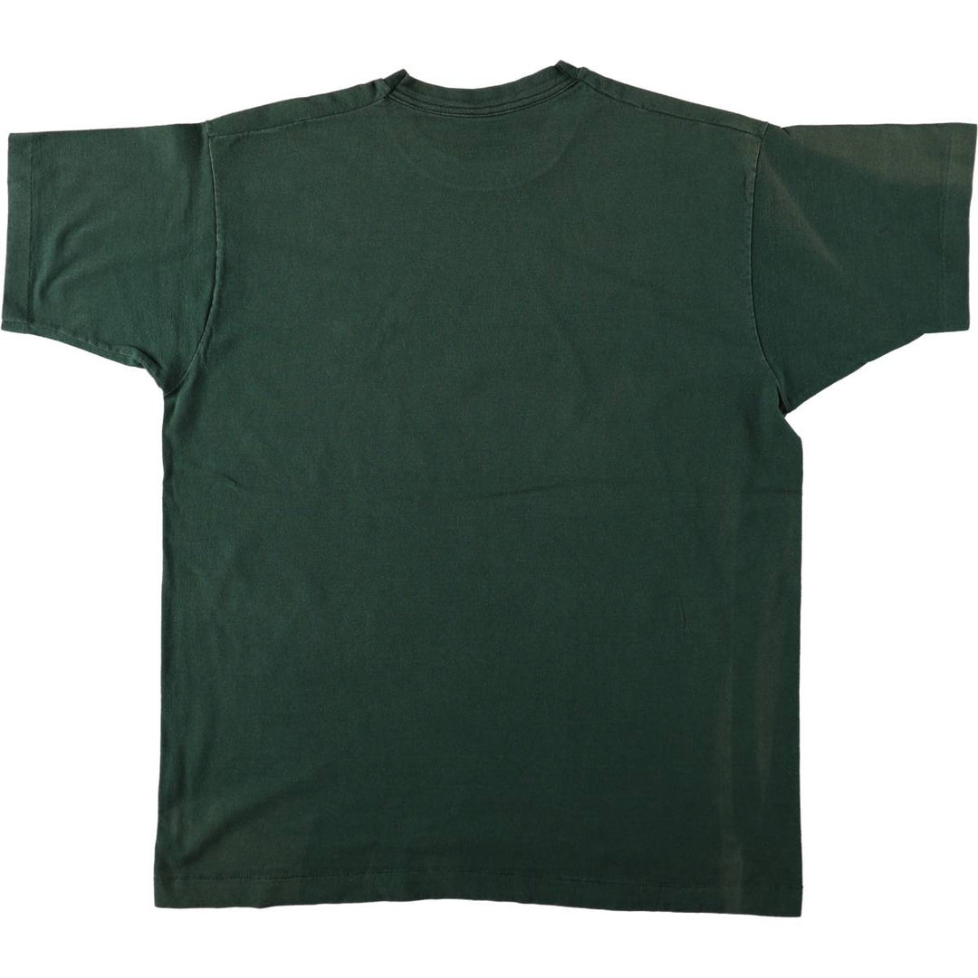 90'S Fruit of the Loom BARLEY'S BREWING COMPANY Advertising T-Shirt, Made in USA, Men's XL equivalent, Vintage cotton Green type dark green Vintage Second Hand