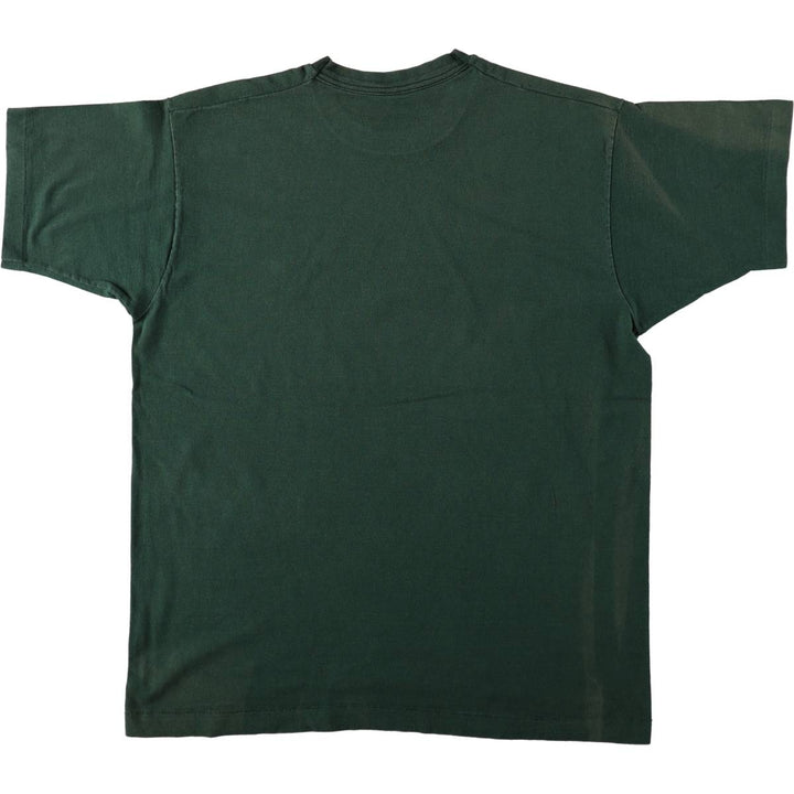 90'S Fruit of the Loom BARLEY'S BREWING COMPANY Advertising T-Shirt, Made in USA, Men's XL equivalent, Vintage cotton Green type dark green Vintage Second Hand