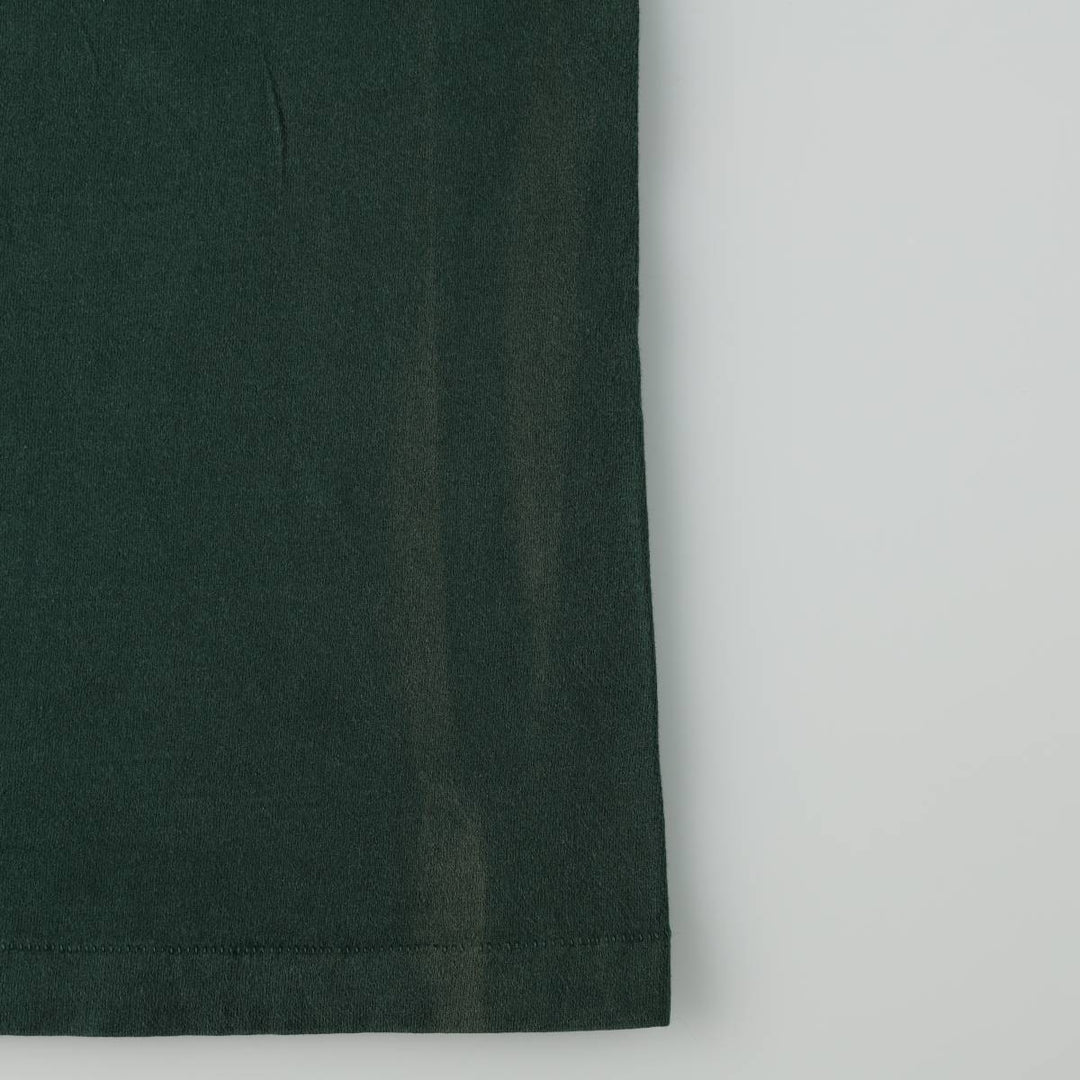 90'S Fruit of the Loom BARLEY'S BREWING COMPANY Advertising T-Shirt, Made in USA, Men's XL equivalent, Vintage cotton Green type dark green Vintage Second Hand