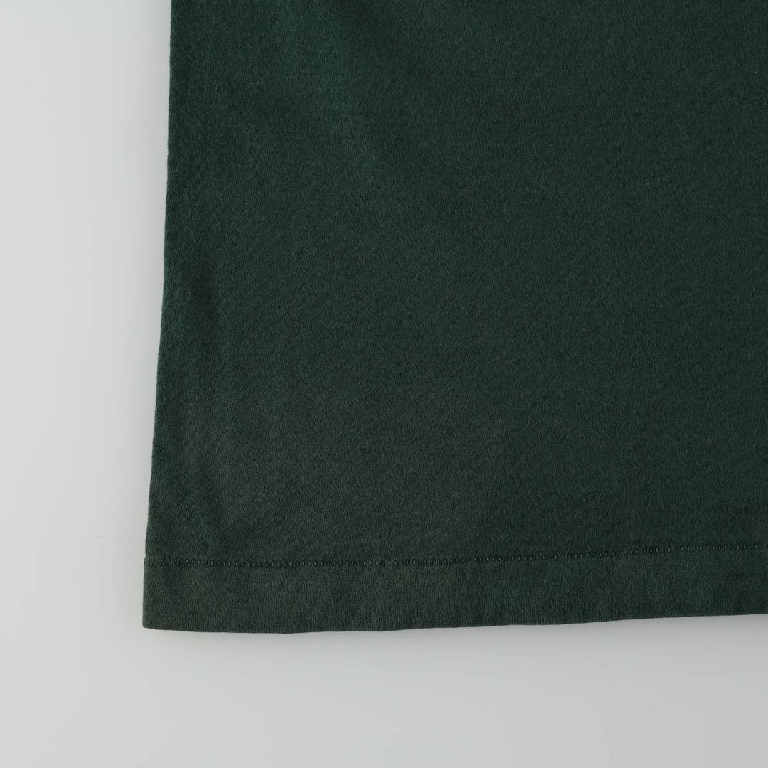 90'S Fruit of the Loom BARLEY'S BREWING COMPANY Advertising T-Shirt, Made in USA, Men's XL equivalent, Vintage cotton Green type dark green Vintage Second Hand