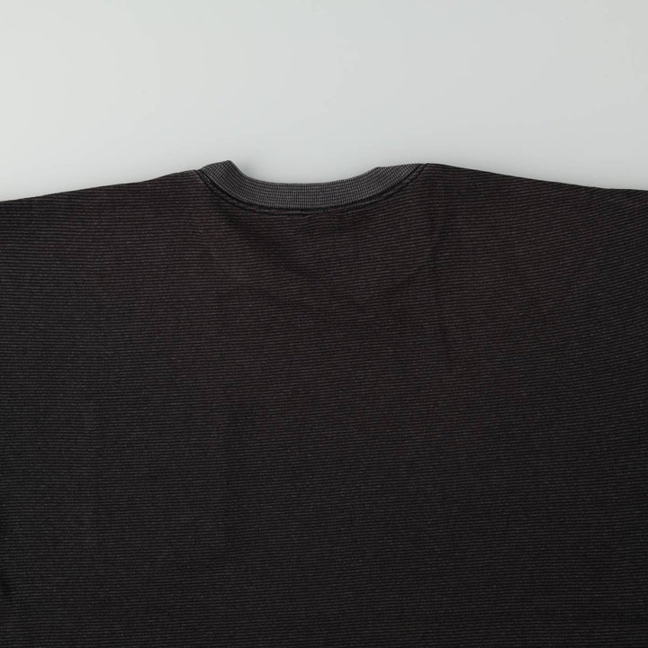 ~90'S Marlboro striped pattern advertising T-shirt, men's size XL equivalent, vintage. unclear Charcoal Vintage Second Hand