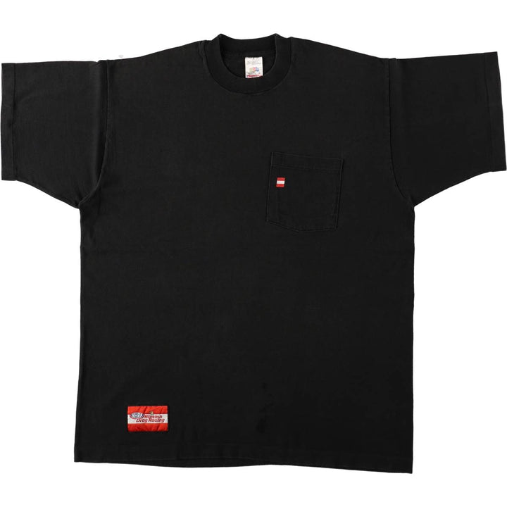90'S Fruit of the Loom Winston advertising T-shirt, Made in USA, Men's XL equivalent. cotton black type Vintage Second Hand