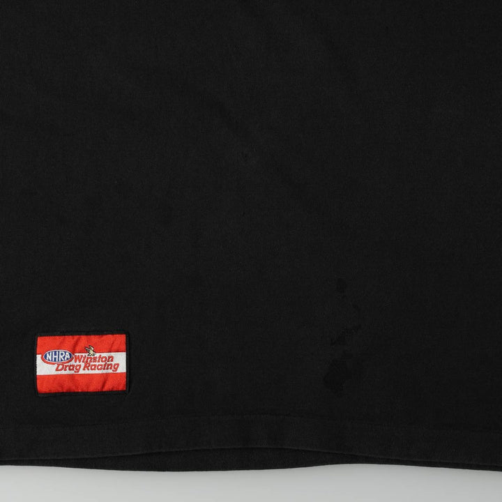 90'S Fruit of the Loom Winston advertising T-shirt, Made in USA, Men's XL equivalent. cotton black type Vintage Second Hand