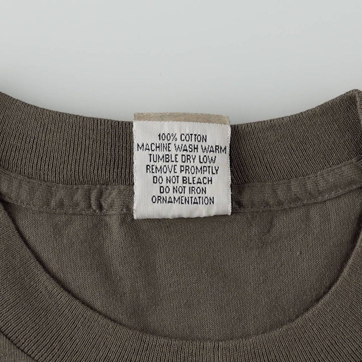 ~90'S Fender Advertising T-Shirt, Made in USA, Men's XL equivalent, Vintage cotton Khaki type Vintage Second Hand