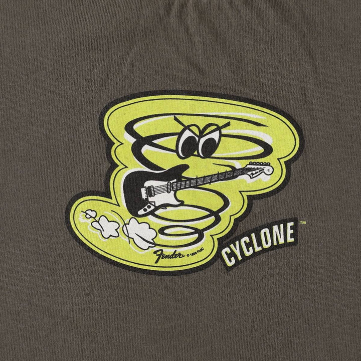 ~90'S Fender Advertising T-Shirt, Made in USA, Men's XL equivalent, Vintage cotton Khaki type Vintage Second Hand
