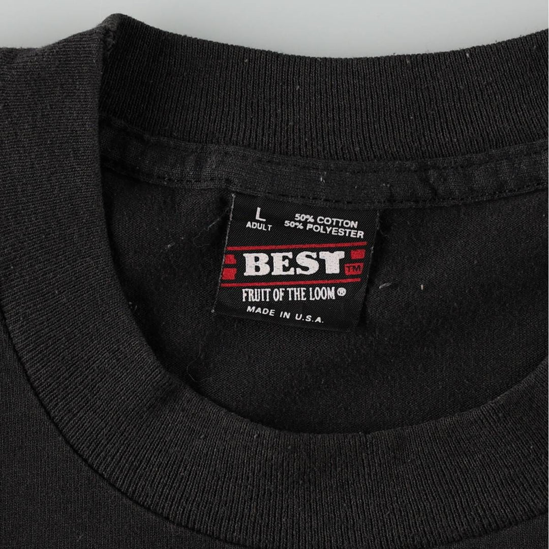 90'S Fruit of the Loom Star Trek: The Next Generation parody movie t-shirt, made in USA, men's size L equivalent. cotton black type Vintage Second Hand