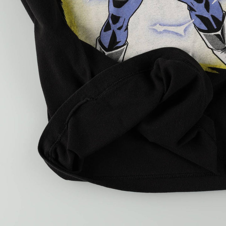 DRAGONBALL Z Vegeta Anime Character Print T-Shirt (Men's Size L) cotton black type Vintage Second Hand