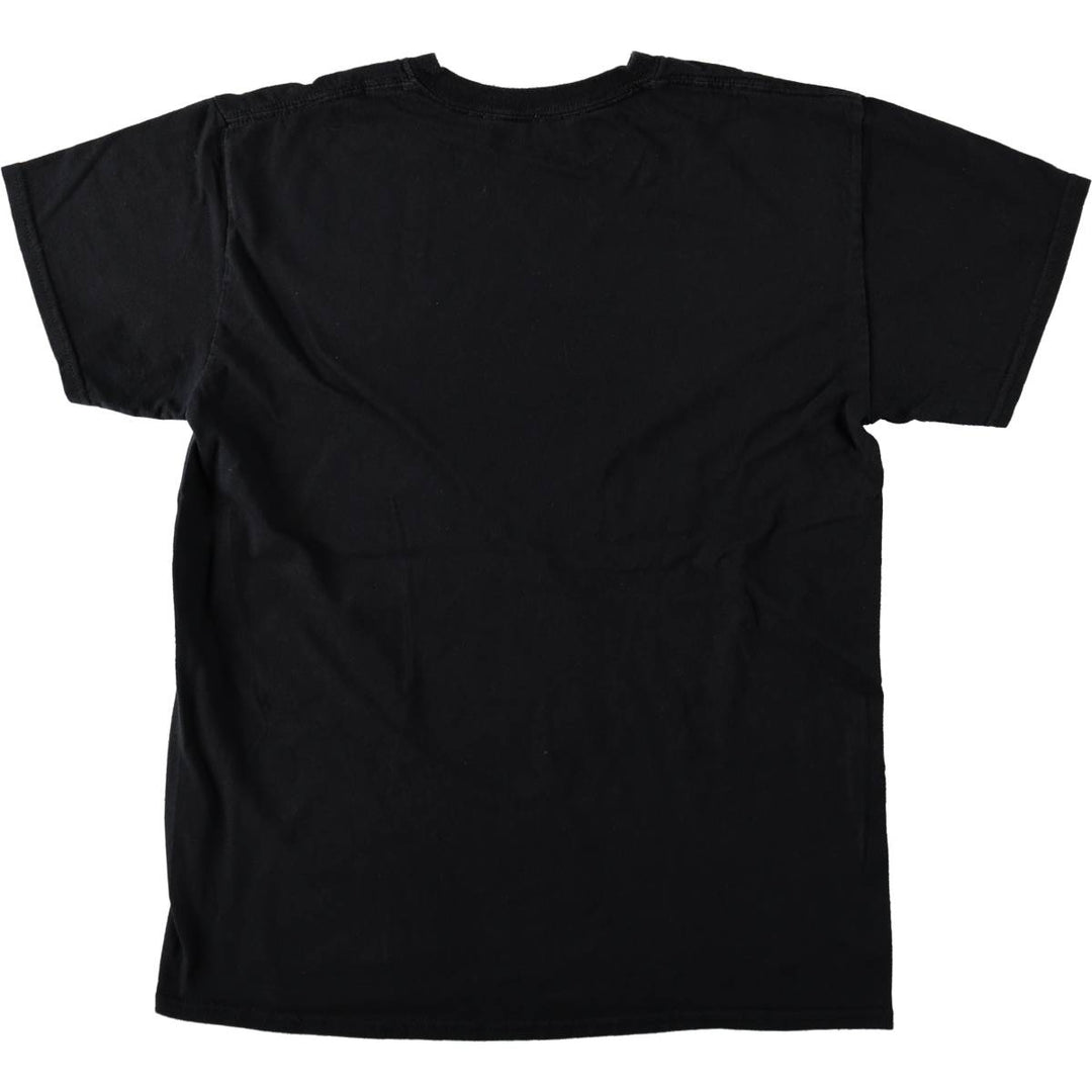 BLEACH Anime Character Print T-Shirt, Men's M Size cotton black type Vintage Second Hand