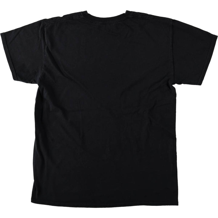 BLEACH Anime Character Print T-Shirt, Men's M Size cotton black type Vintage Second Hand