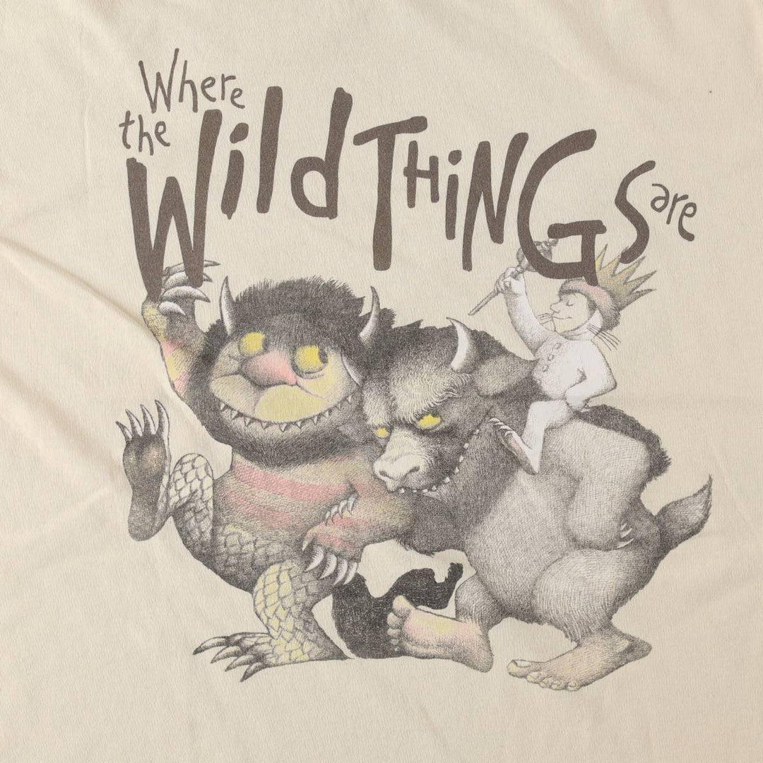 Where the Wild Things Are Character Print T-Shirt (Men's Size L) cotton unbleached Vintage Second Hand