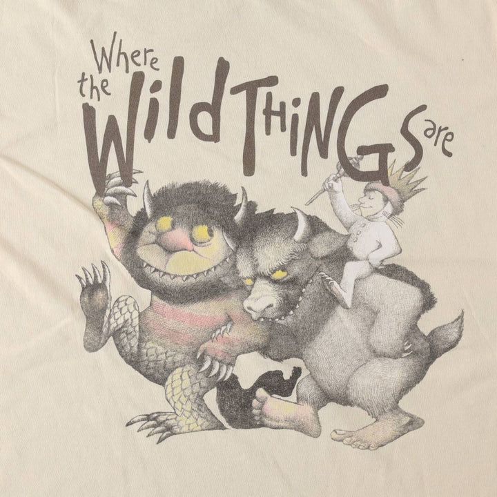 Where the Wild Things Are Character Print T-Shirt (Men's Size L) cotton unbleached Vintage Second Hand
