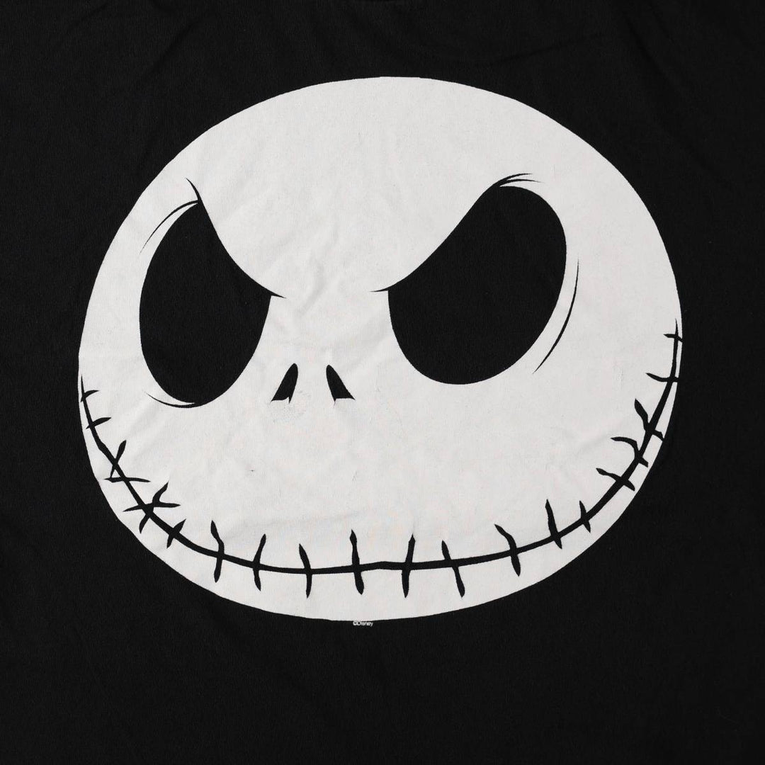 The Nightmare Before Christmas Character Print T-Shirt (Men's Size L) unclear black type Vintage Second Hand