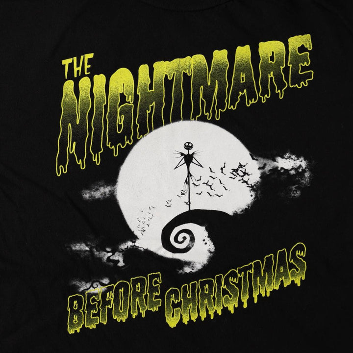 THE NIGHTMARE BEFORE CHRISTMAS Character Print T-Shirt (Men's XXL equivalent) cotton black type Vintage Second Hand