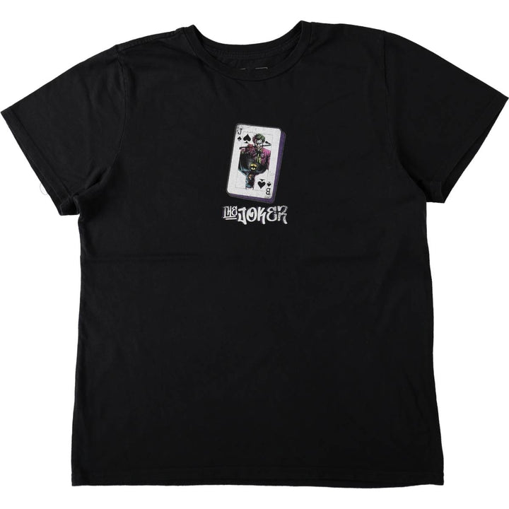 BATMAN Joker Character Print T-Shirt (Men's XL equivalent) cotton black type Vintage Second Hand