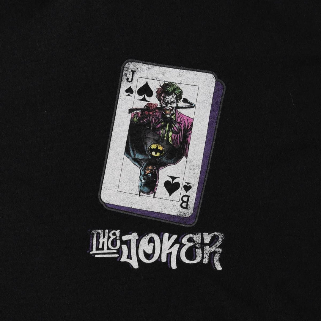 BATMAN Joker Character Print T-Shirt (Men's XL equivalent) cotton black type Vintage Second Hand
