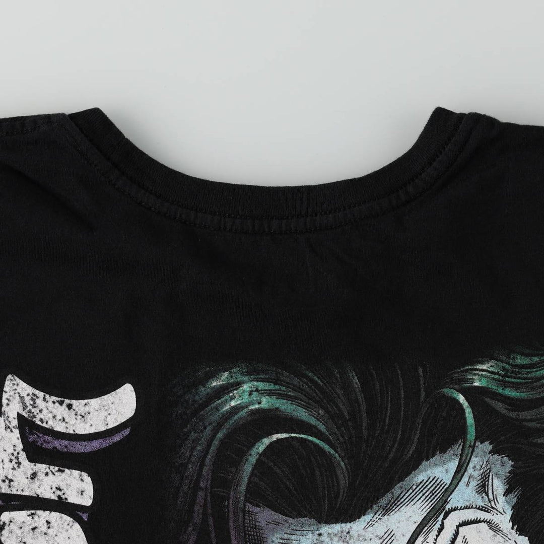 BATMAN Joker Character Print T-Shirt (Men's XL equivalent) cotton black type Vintage Second Hand