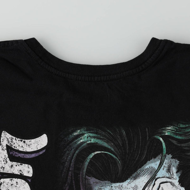 BATMAN Joker Character Print T-Shirt (Men's XL equivalent) cotton black type Vintage Second Hand