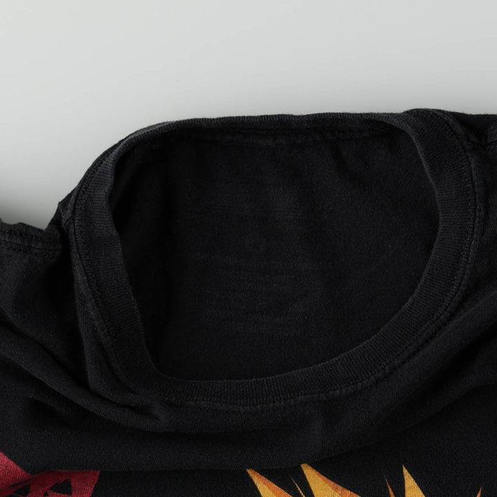 BLEACH Ichigo Kurosaki Anime Character Print T-Shirt Men's L size unclear black type Vintage Second Hand