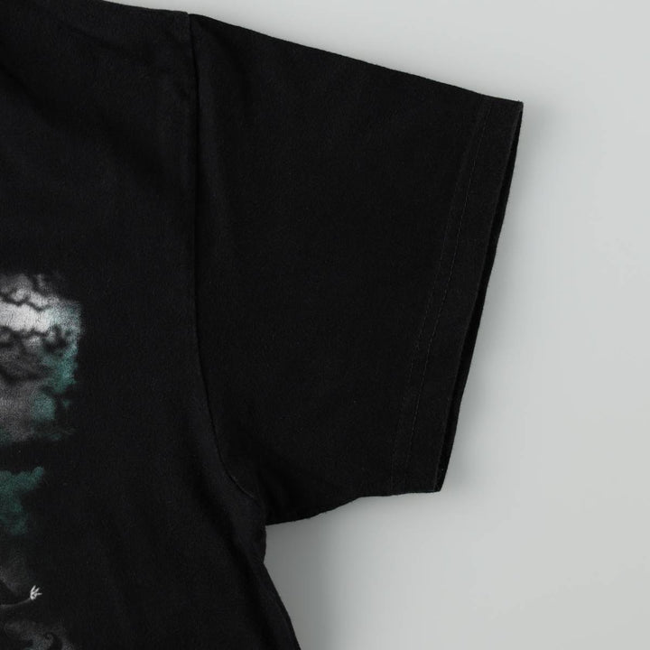 THE NIGHTMARE BEFORE CHRISTMAS Character Print T-Shirt (Men's Size M) cotton black type Vintage Second Hand